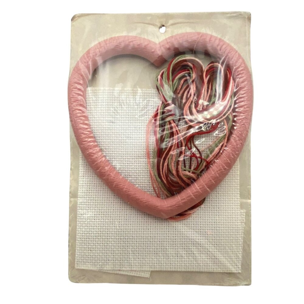 Good Shepherd Counted Cross Stitch Kit OOP Heart Frame Call Your Mother 5"x5.5" - Picture 6 of 6